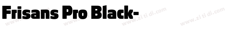 Frisans Pro Black字体转换
